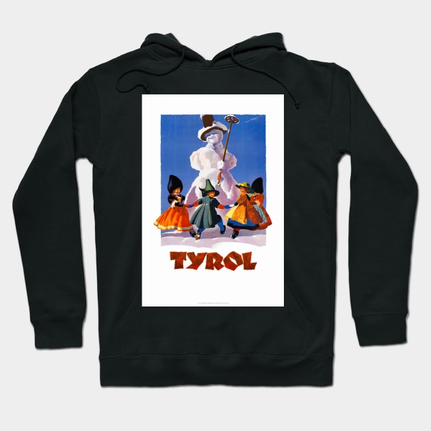 Vintage Travel Poster Austria Tyrol Hoodie by vintagetreasure